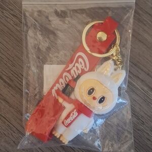 Labubu Coca Cola keychain